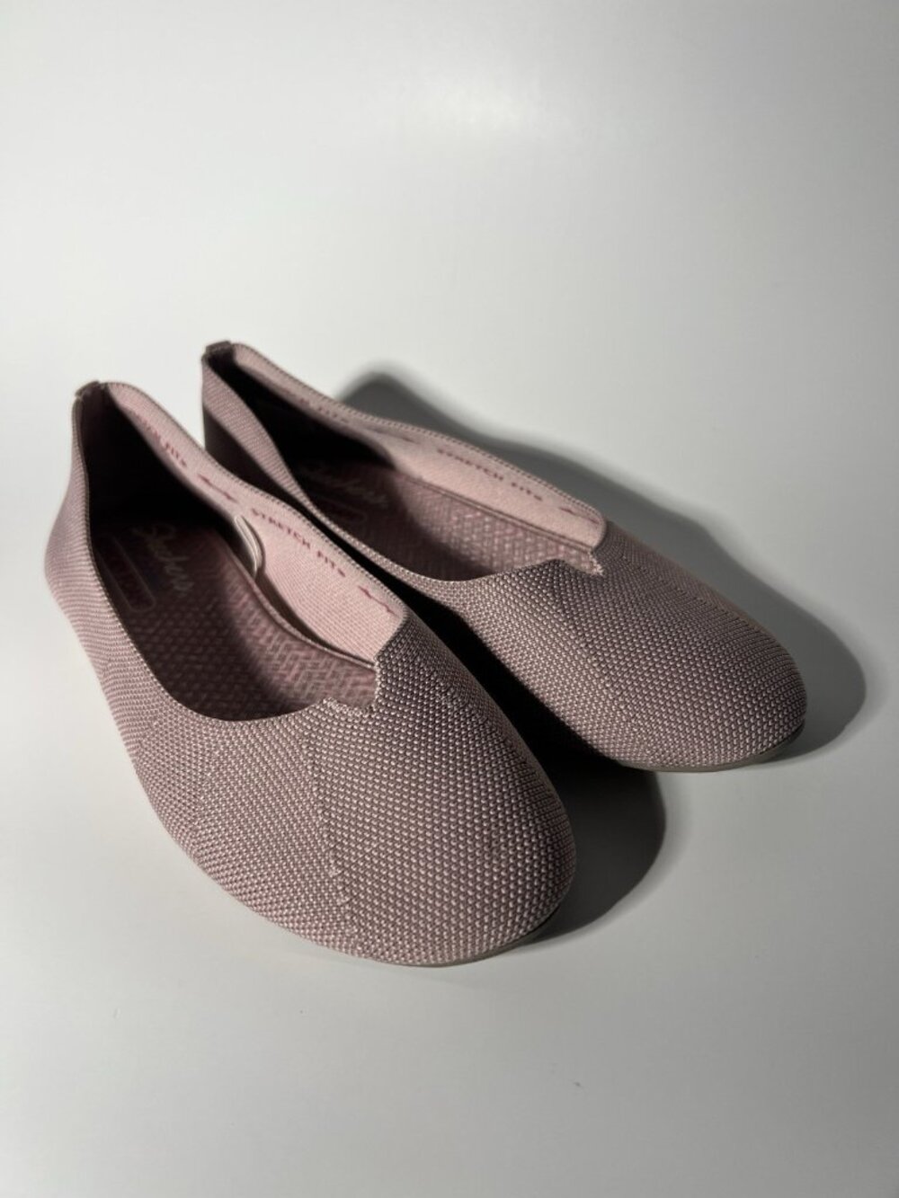 Skechers Stretch Fit Ballet Flats Rose Memory Foam Women’s 7.5